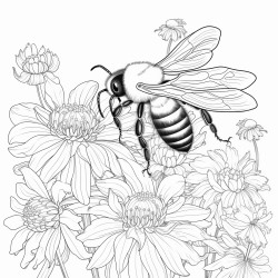 bumblebee visits flower