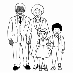 black kids with grandparents