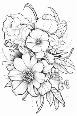 flowing vintage flowers