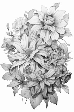 hada del bosque rodeada de flores vegetacin y estrellas