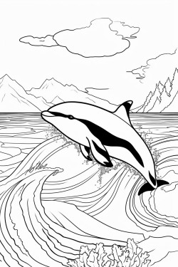 orca jumping out of the ocean