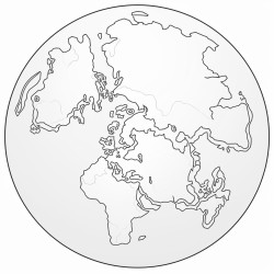 a blank map of mega continent sahul
