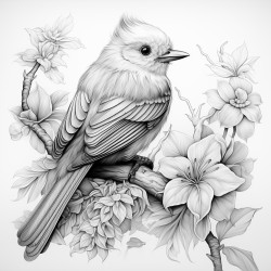 un petit inparable oiseau