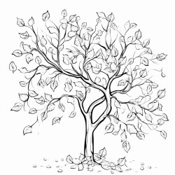 falling leaves from a tree