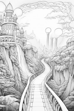 a path that leads to the edge of the world where the universe awaits