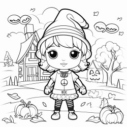 halloween themed cute cozy