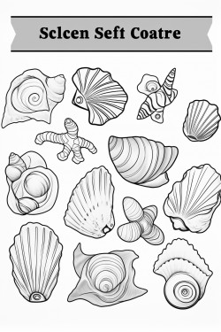 a collage of sea shells
