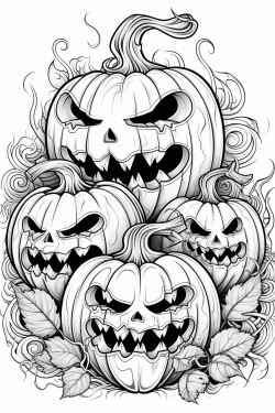halloween pumpkins scary
