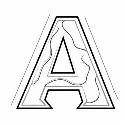 trace the letter a