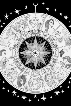 the front page design for a coloring book of the zodiac