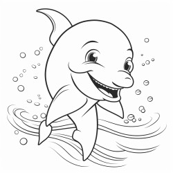 smiling baby dolphins