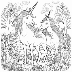magical forest unicorns