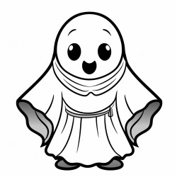 ghost wearing hanok