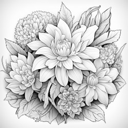 create an without body with flower mandalas and nature art