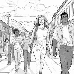 election day fun  kids heading to the polls with their parents