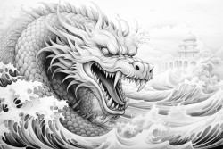 palm tree beach tornado dragons