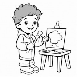 cartoons making art