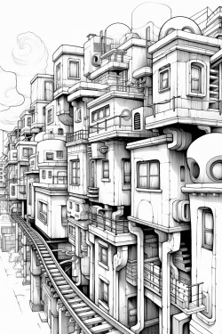 city building with graphiti
