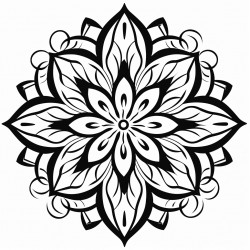 a flower style mandala
