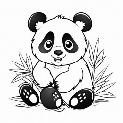 panda eating bamboo