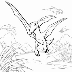 pterodctilo preso na rvore
