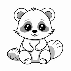 a cute maqaruaq  coloring bookvector white background black and white black drawing