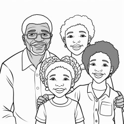black kids with grandparents