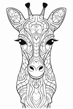 giraffe mandala