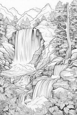 raindow waterfall