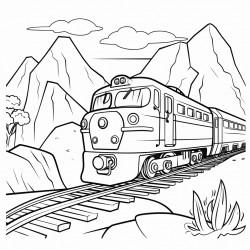 a train carrying rocks and travelling on its way