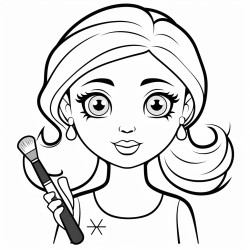 makeup on a girl