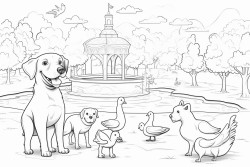 parque con animales domesticos
