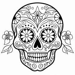 a skull for the day of the dead