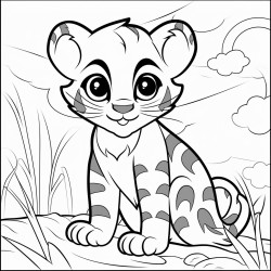 change this pic to a coloring book image