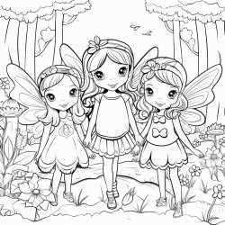 fairies in a forest