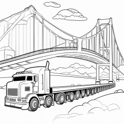 bridge logistics in a cool font