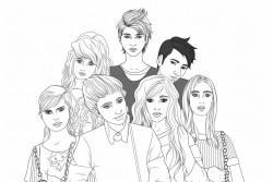 a group of friends with 3 boys and 5 girls