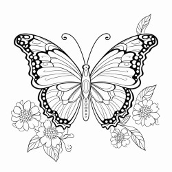 a whimsical butterfly