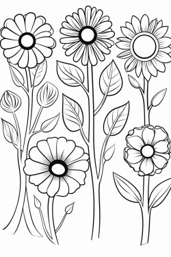 flowers and trees