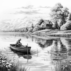 fishing on the lake