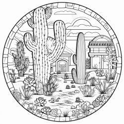 a toilet shaped cactus in the desert