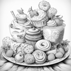 sweet treat collage