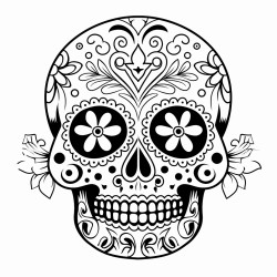 a skull for the day of the dead