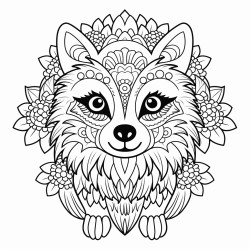 animal with mandala