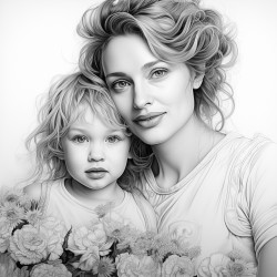 mother and son