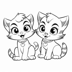 black and white
