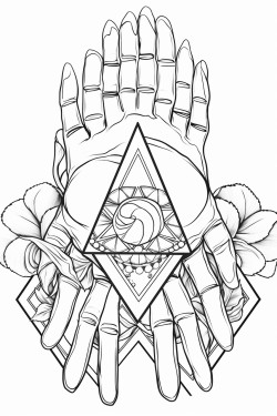 the hands with the rich triangle