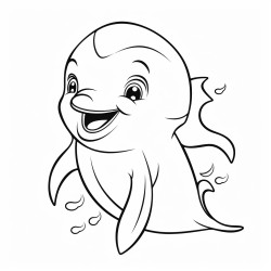 smiling baby dolphins