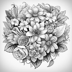 heart shaped  flowers all kind