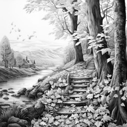 autumn leaves a scene capturing the beauty of fall with colorful leaves